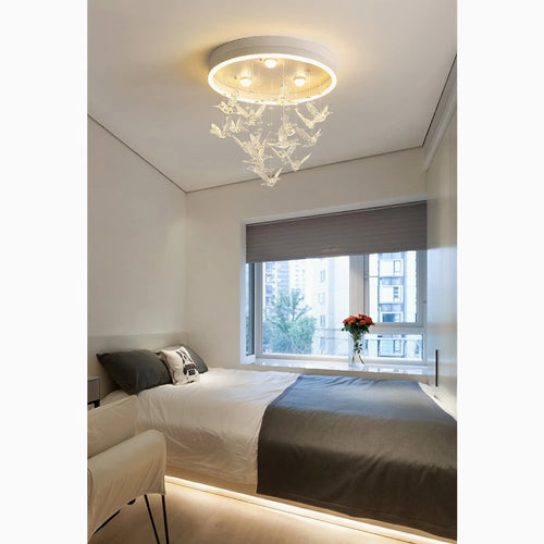 Alanno | Decorative Lighting Fixture with golden birds