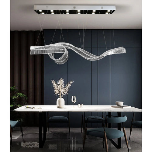 Alassio | Creative LED Chandelier in the Shape of Ribbon