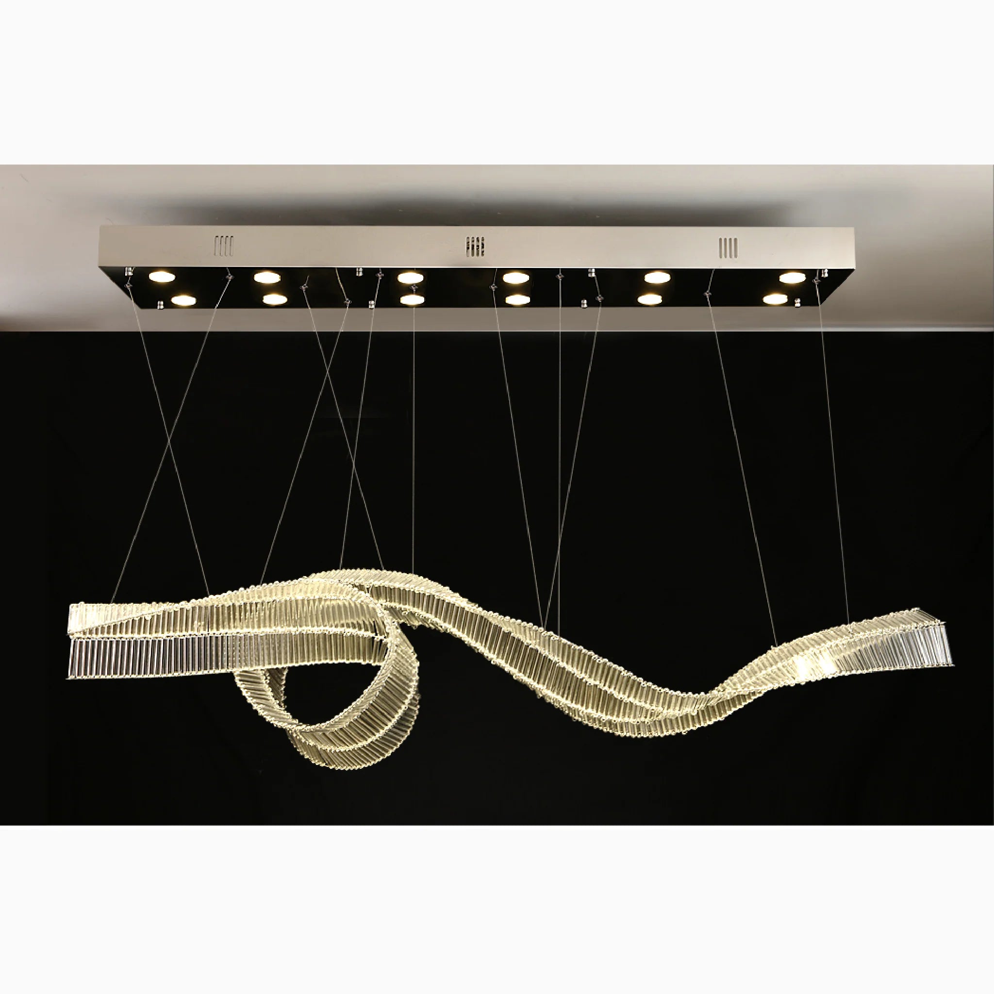 Alassio | Creative LED Chandelier in the Shape of Ribbon