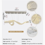 Alassio | Creative LED Chandelier in the Shape of Ribbon