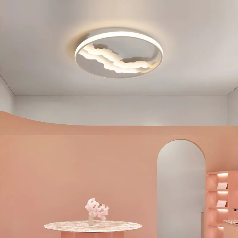Alatri | Modern Round Ceiling Lamp with Clouds
