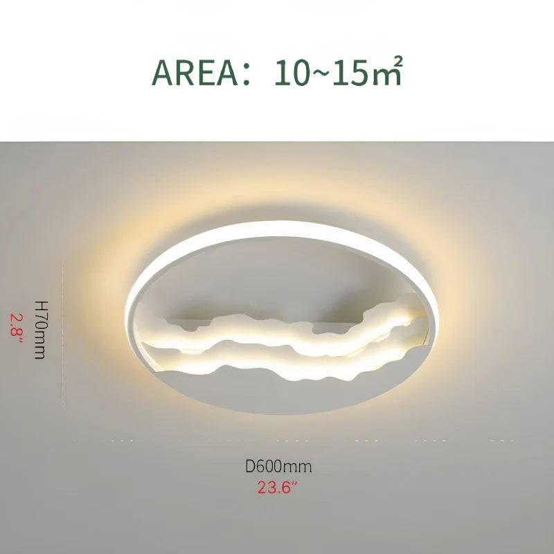 Alatri | Modern Round Ceiling Lamp with Clouds