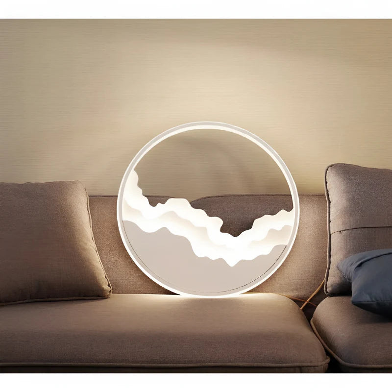 Alatri | Modern Round Ceiling Lamp with Clouds