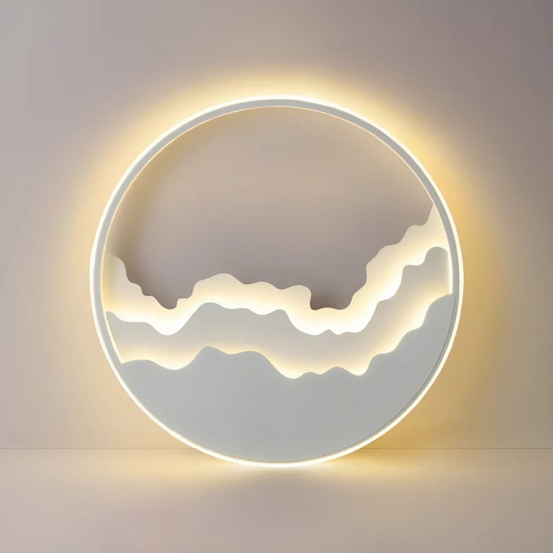 Alatri | Modern Round Ceiling Lamp with Clouds