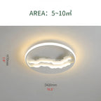 Alatri | Modern Round Ceiling Lamp with Clouds
