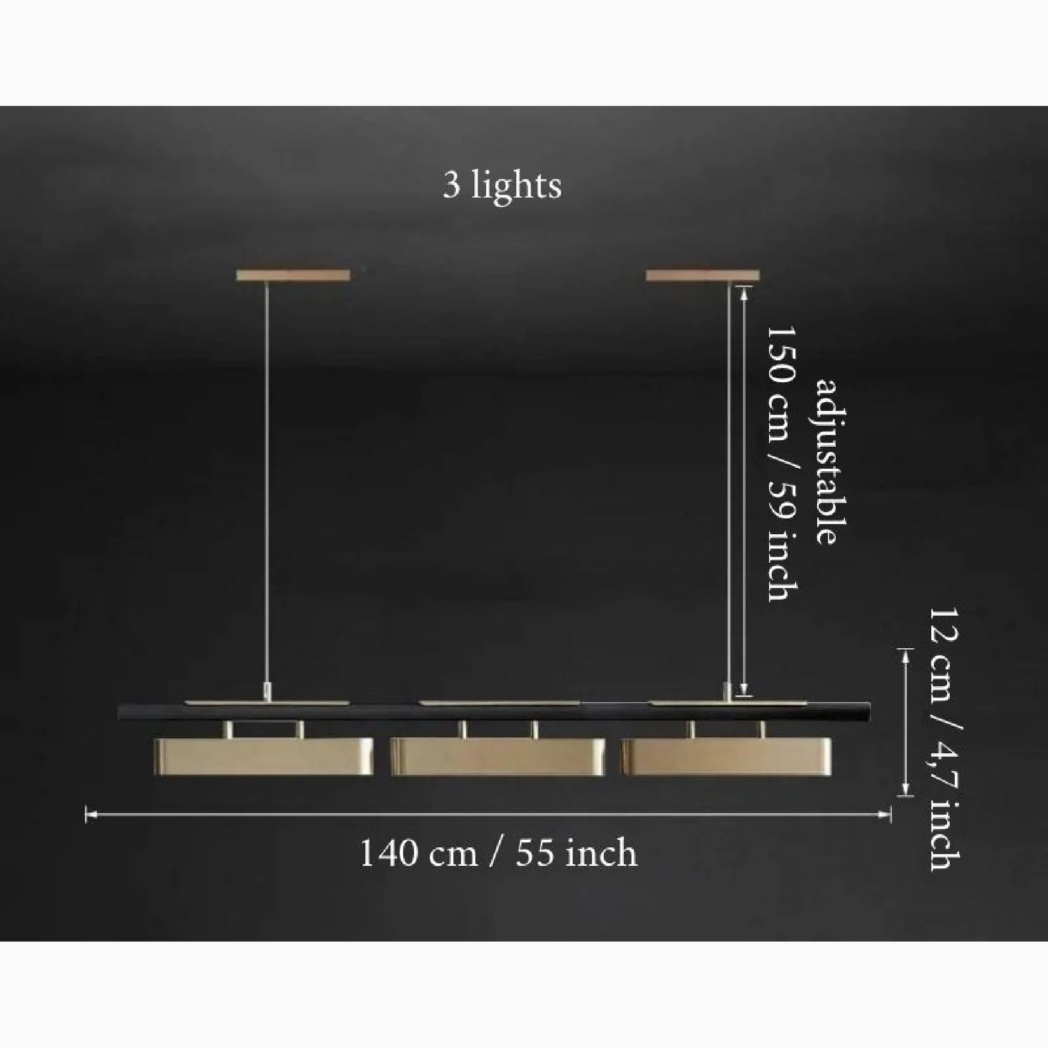 Albavilla | Modern Simple Creative Minimalistic Blocks LED Chandelier