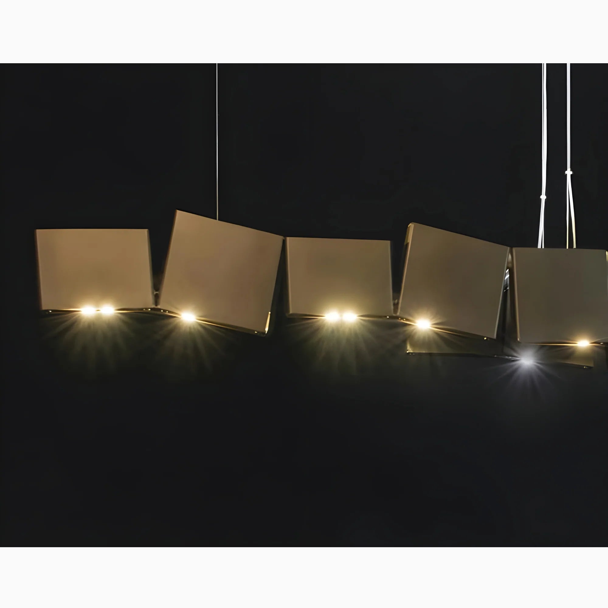 Albenga | Retro Postmodern Novelty Style Iron Box Chandelier