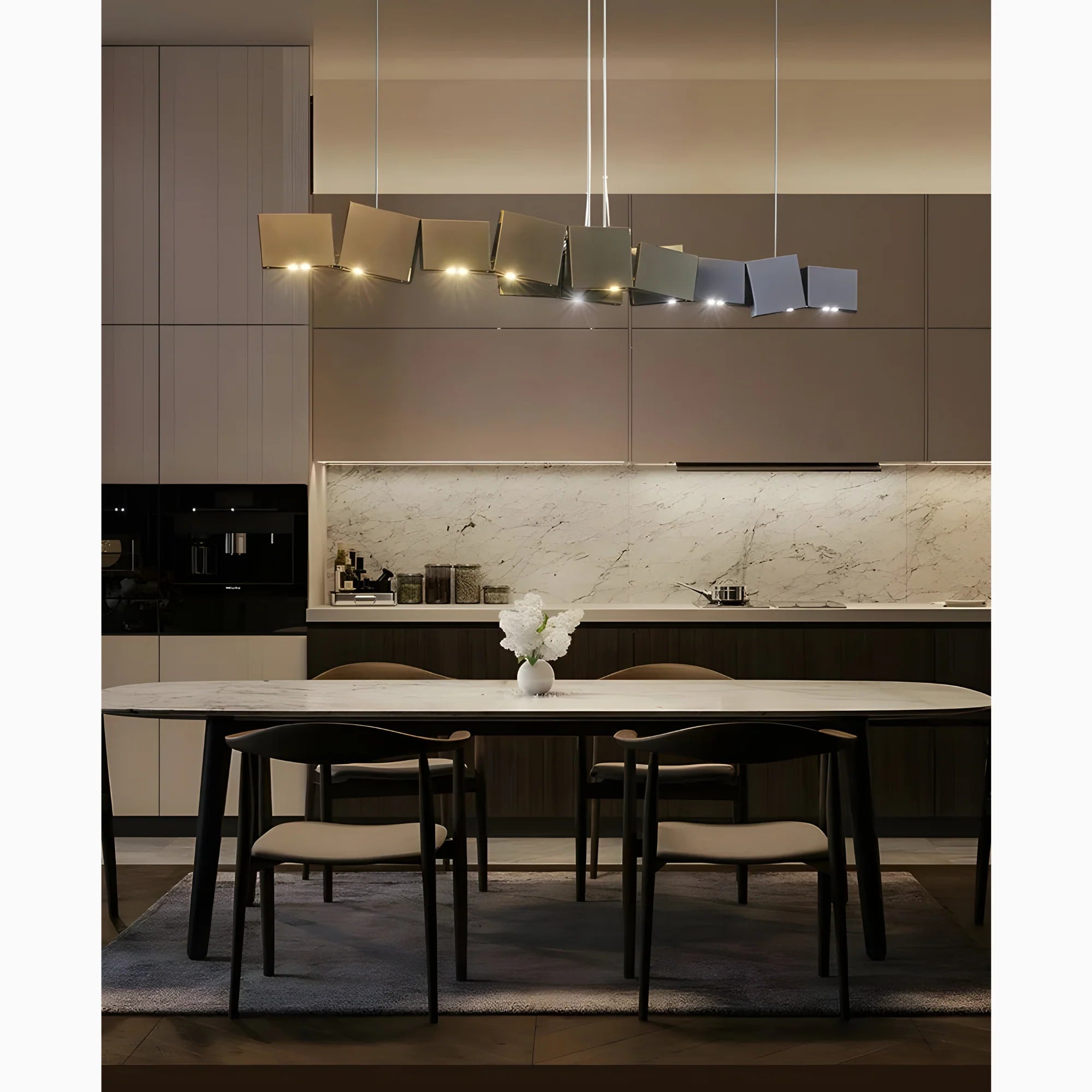 Albenga | Retro Postmodern Novelty Style Iron Box Chandelier