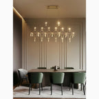 Albera Ligure | Lightning Art Chic Crystal Stainless steel Chandelier