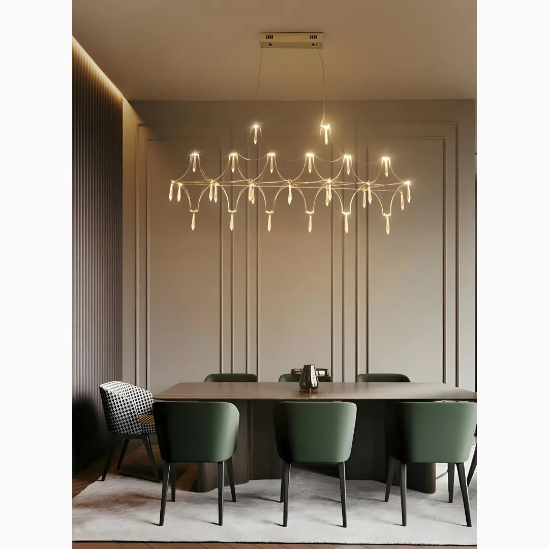 Albera Ligure | Lightning Art Chic Crystal Stainless steel Chandelier