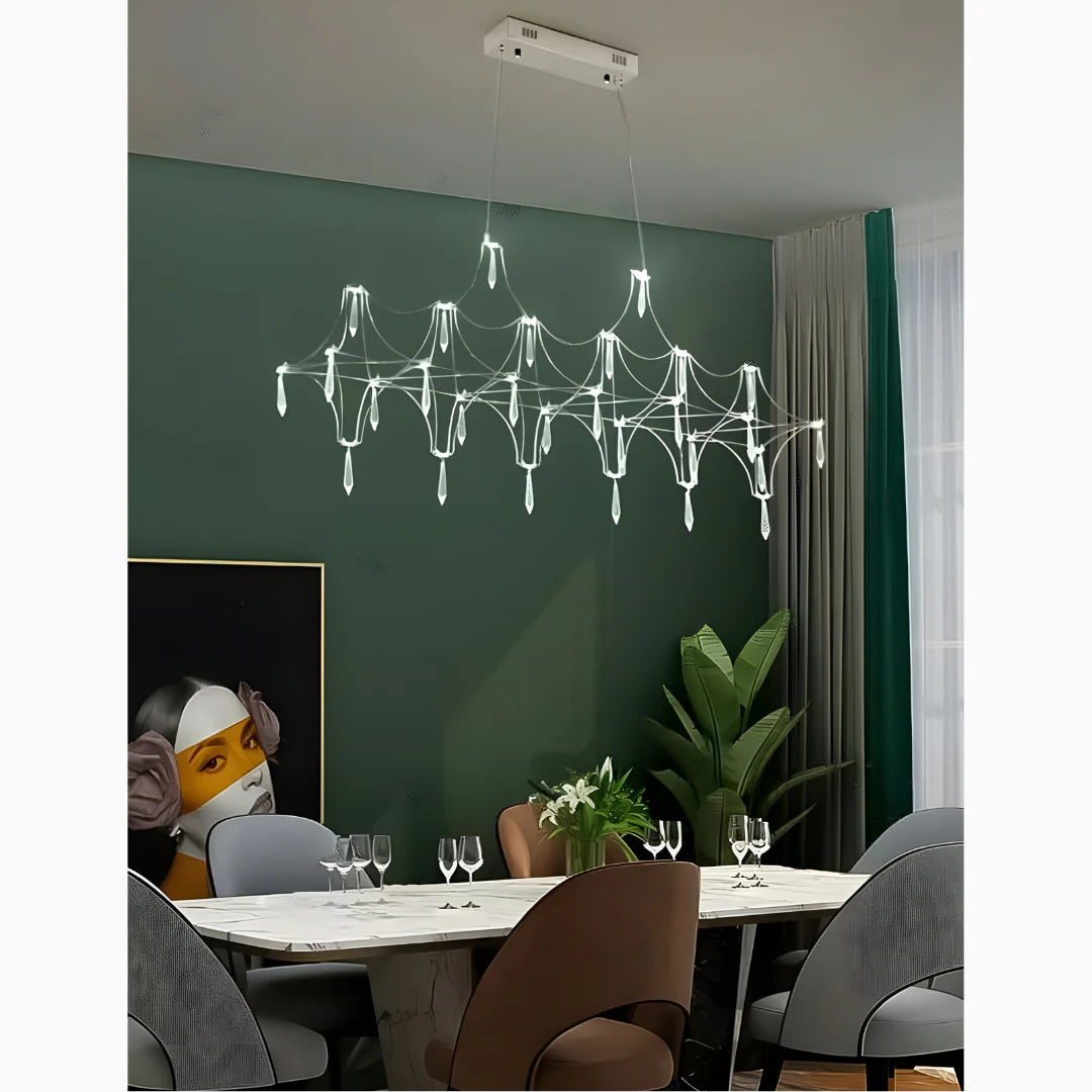 Albera Ligure | Lightning Art Chic Crystal Stainless steel Chandelier