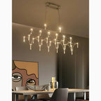 Albera Ligure | Lightning Art Chic Crystal Stainless steel Chandelier