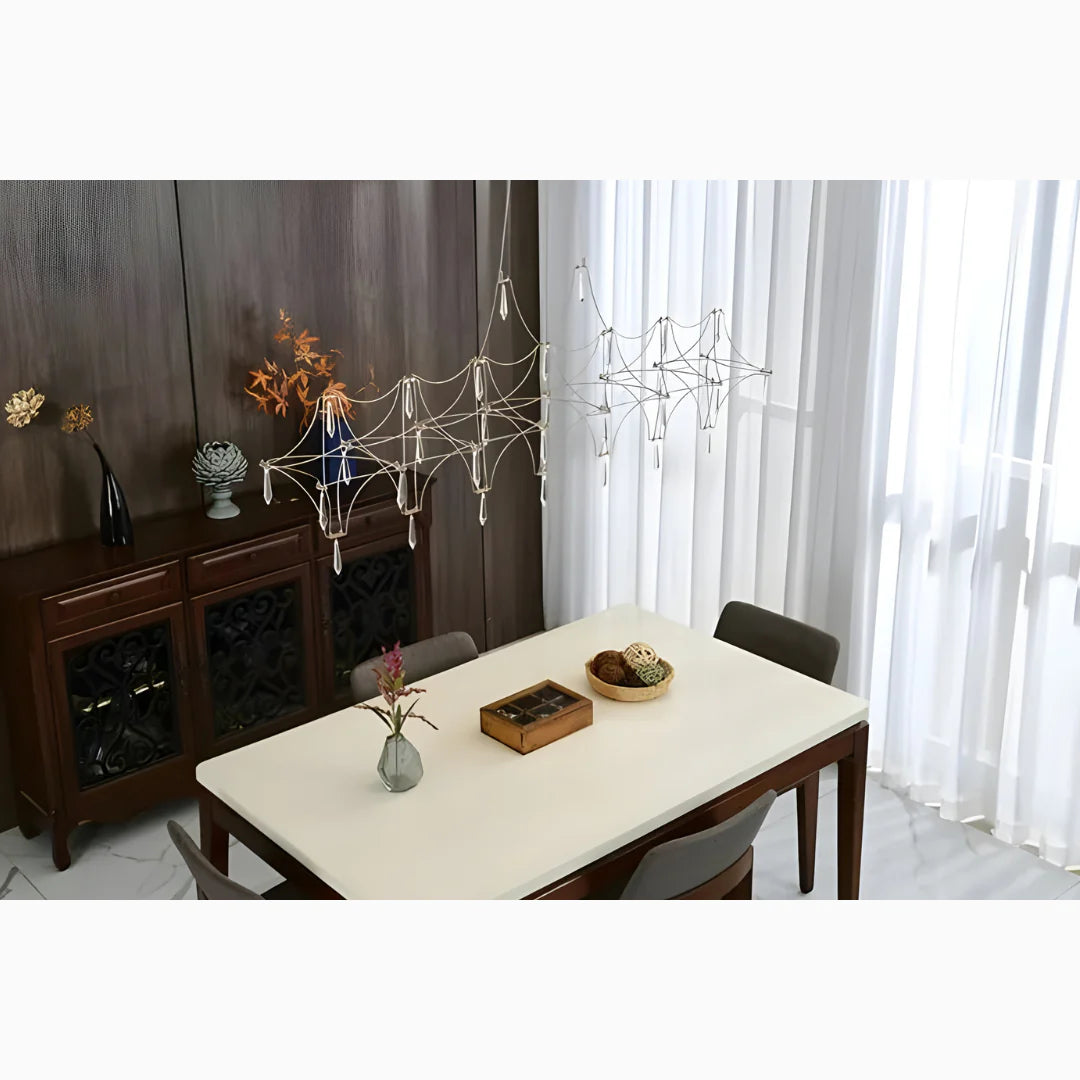 Albera Ligure | Lightning Art Chic Crystal Stainless steel Chandelier