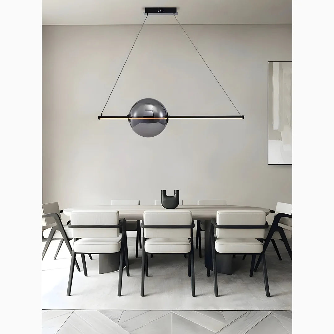 Alberona | Chic Minimalistic Modern Glass LED Chandelier