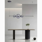 Alberona | Chic Minimalistic Modern Glass LED Chandelier