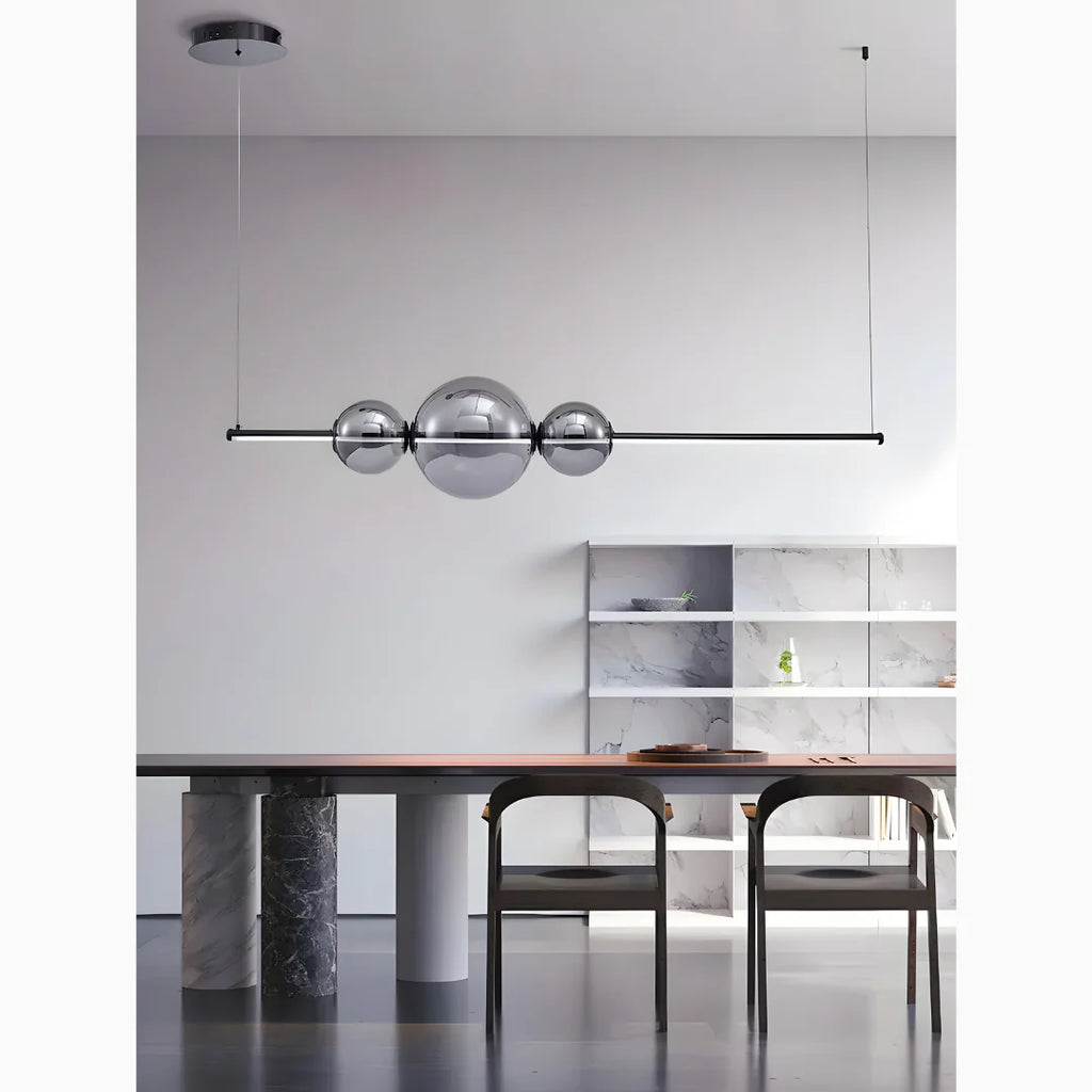 Alberona | Chic Minimalistic Modern Glass LED Chandelier