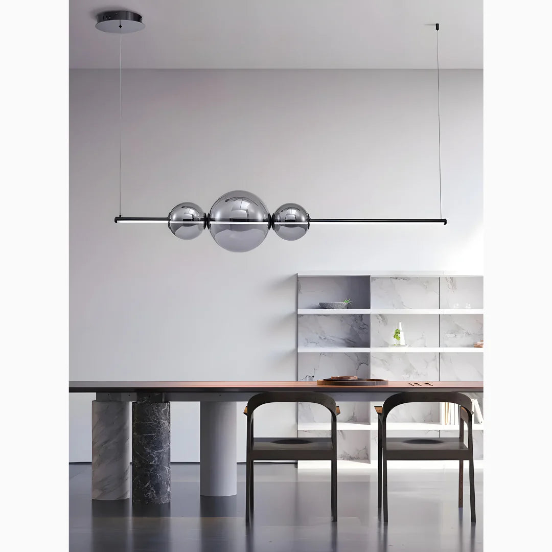 Alberona | Chic Minimalistic Modern Glass LED Chandelier