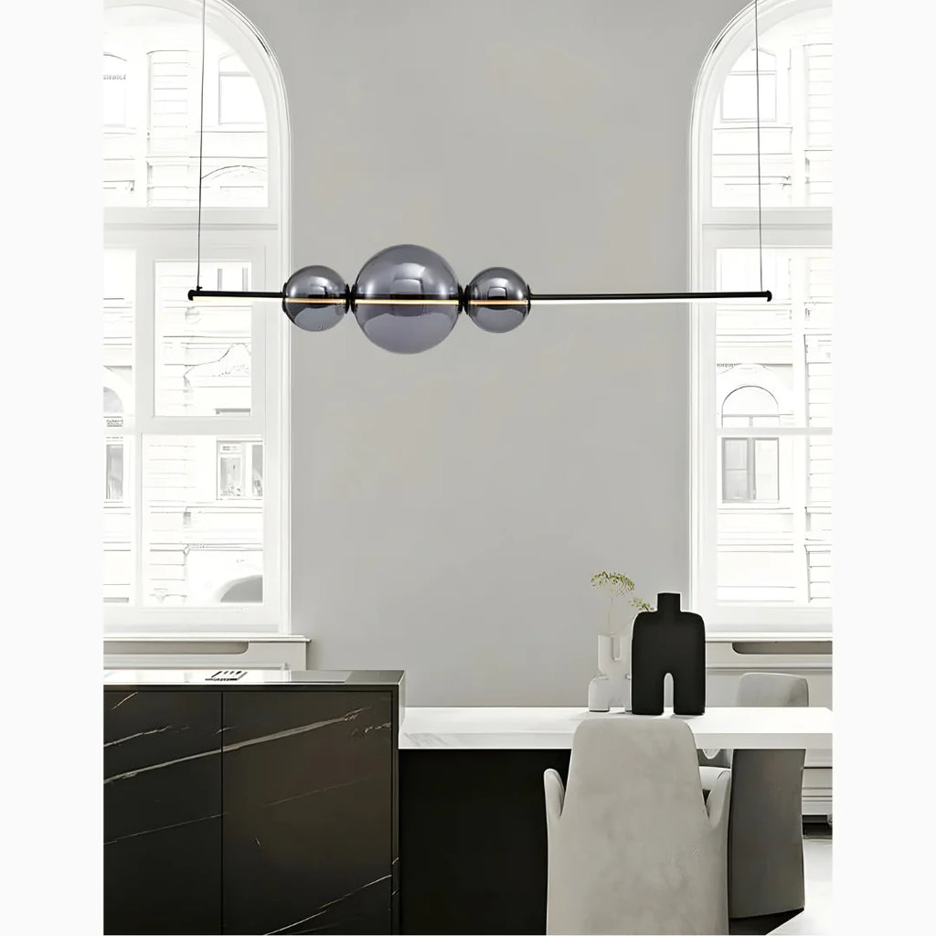 Alberona | Chic Minimalistic Modern Glass LED Chandelier
