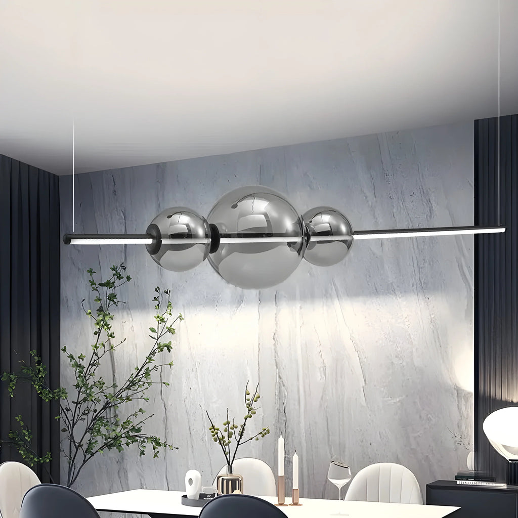 Alberona | Chic Minimalistic Modern Glass LED Chandelier