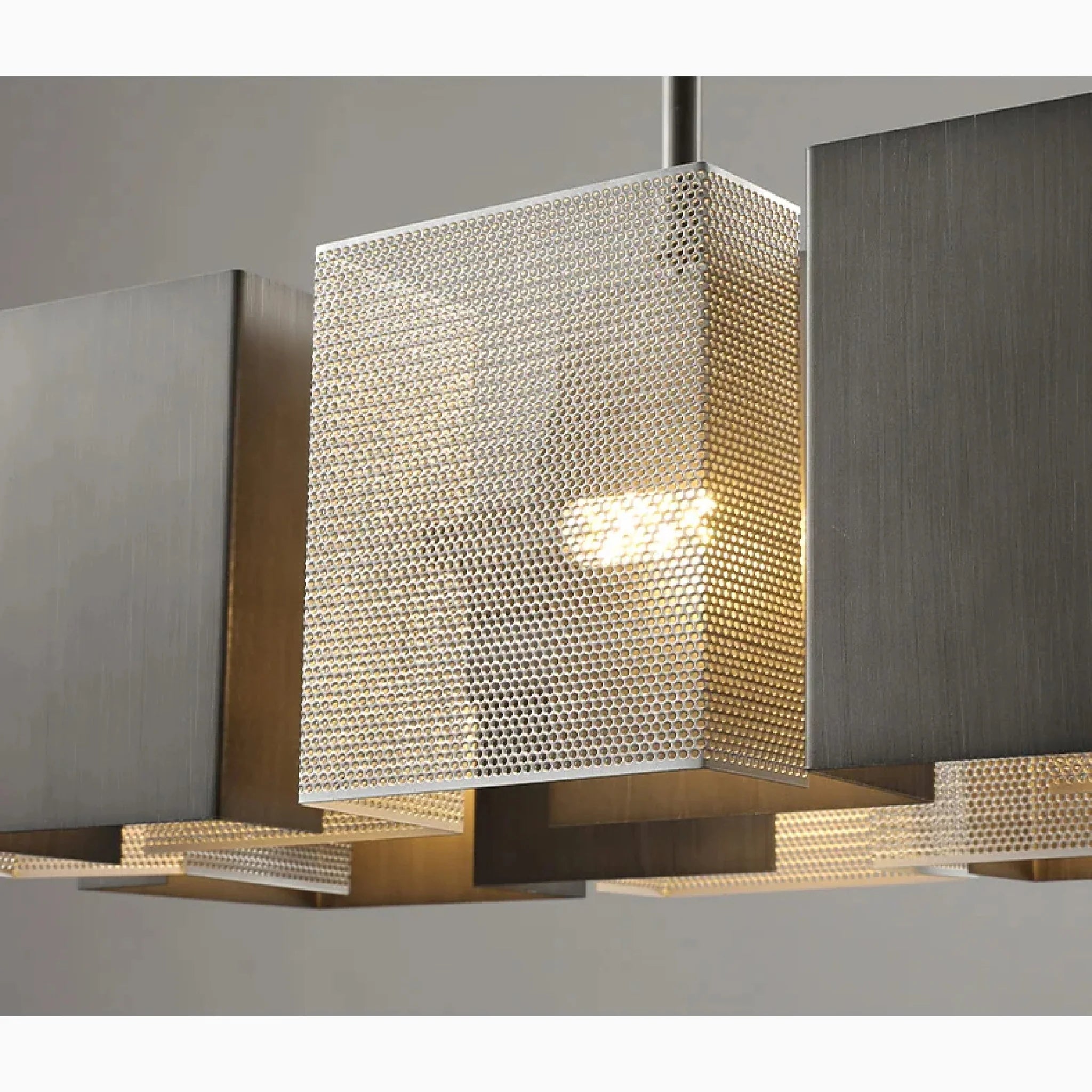 Albettone | Fancy Postmodern LED Iron Black Silver Chandelier