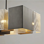 Albettone | Fancy Postmodern LED Iron Black Silver Chandelier