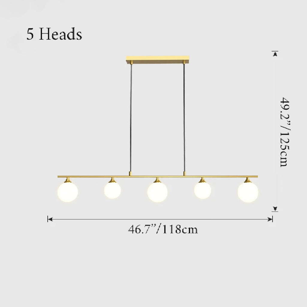 Albi | Nordic Modern Simple Glass Ball LED Chandelier