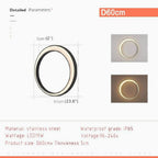 Albino | Outdoor Waterproof Moon Wall Lamp for Garden