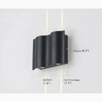 Albiolo | Black Waterproof Outdoor Aluminum LED Wall Lamp