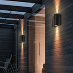 Albiolo | Black Waterproof Outdoor Aluminum LED Wall Lamp