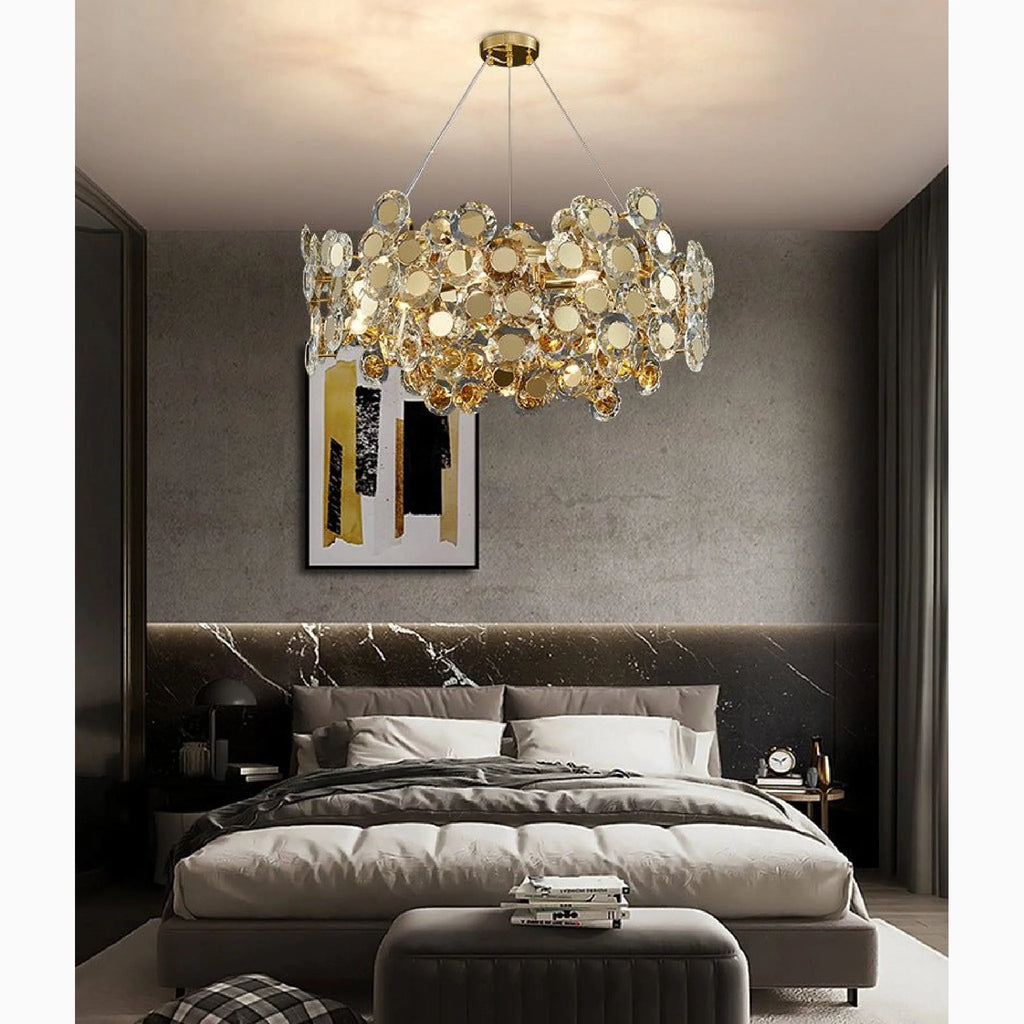 Alfano | Gold Creative Luxury Design Crystal LED Chandelier