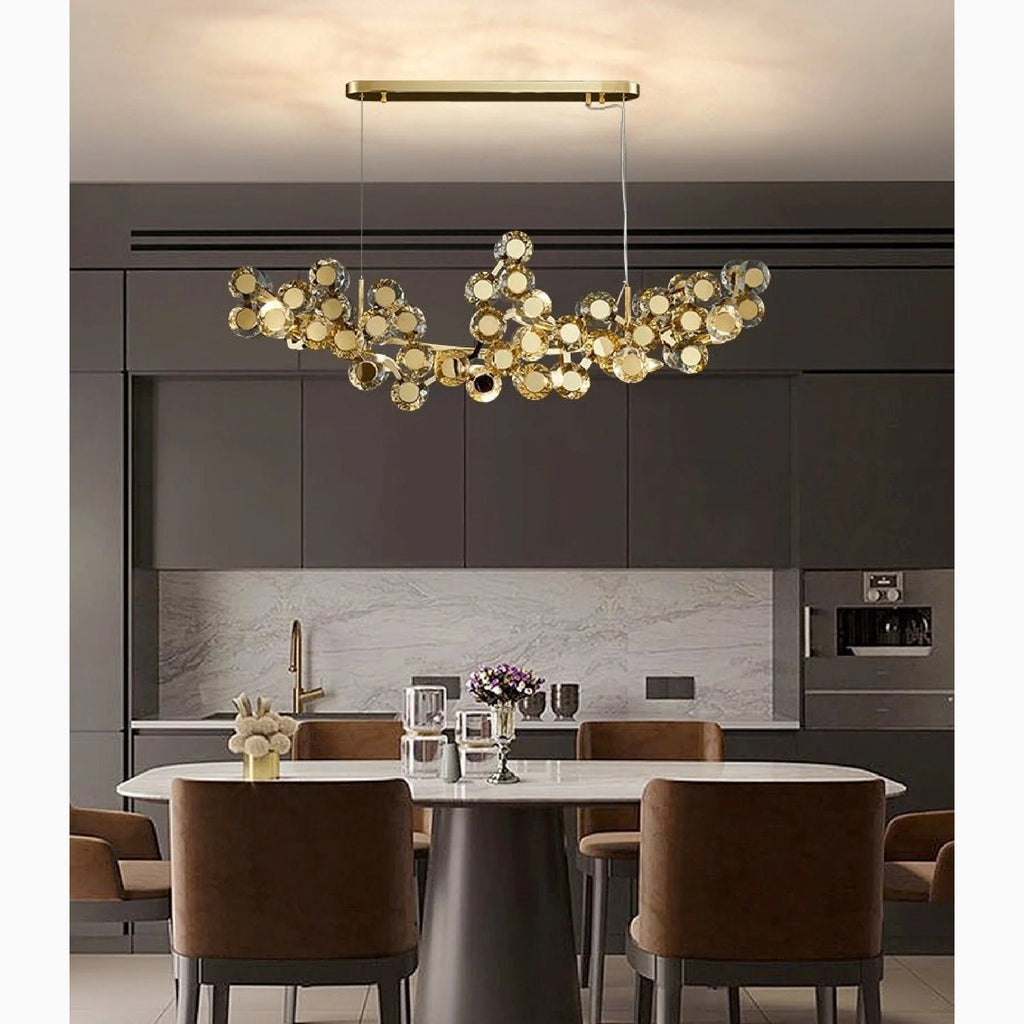 Alfano | Gold Creative Luxury Design Crystal LED Chandelier