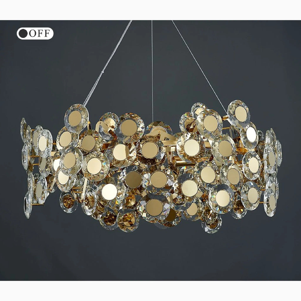 Alfano | Gold Creative Luxury Design Crystal LED Chandelier