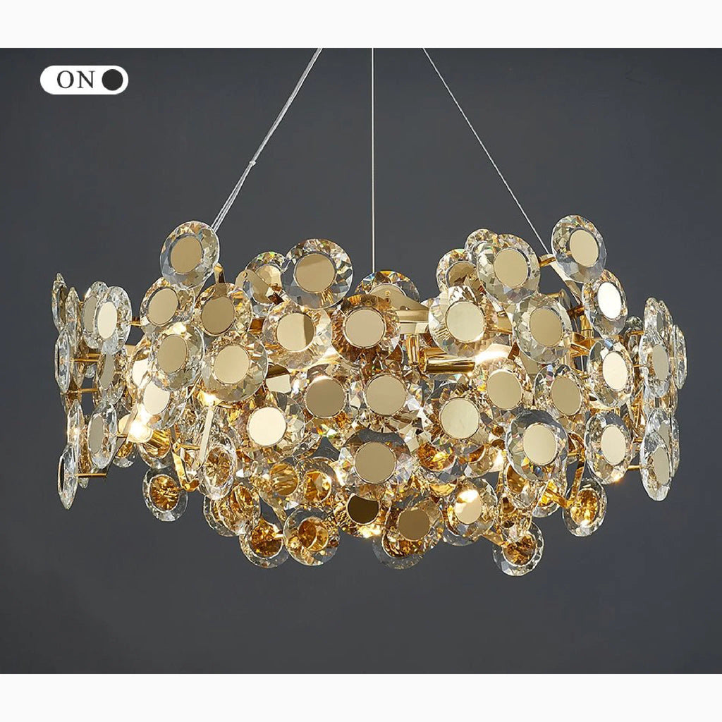 Alfano | Gold Creative Luxury Design Crystal LED Chandelier