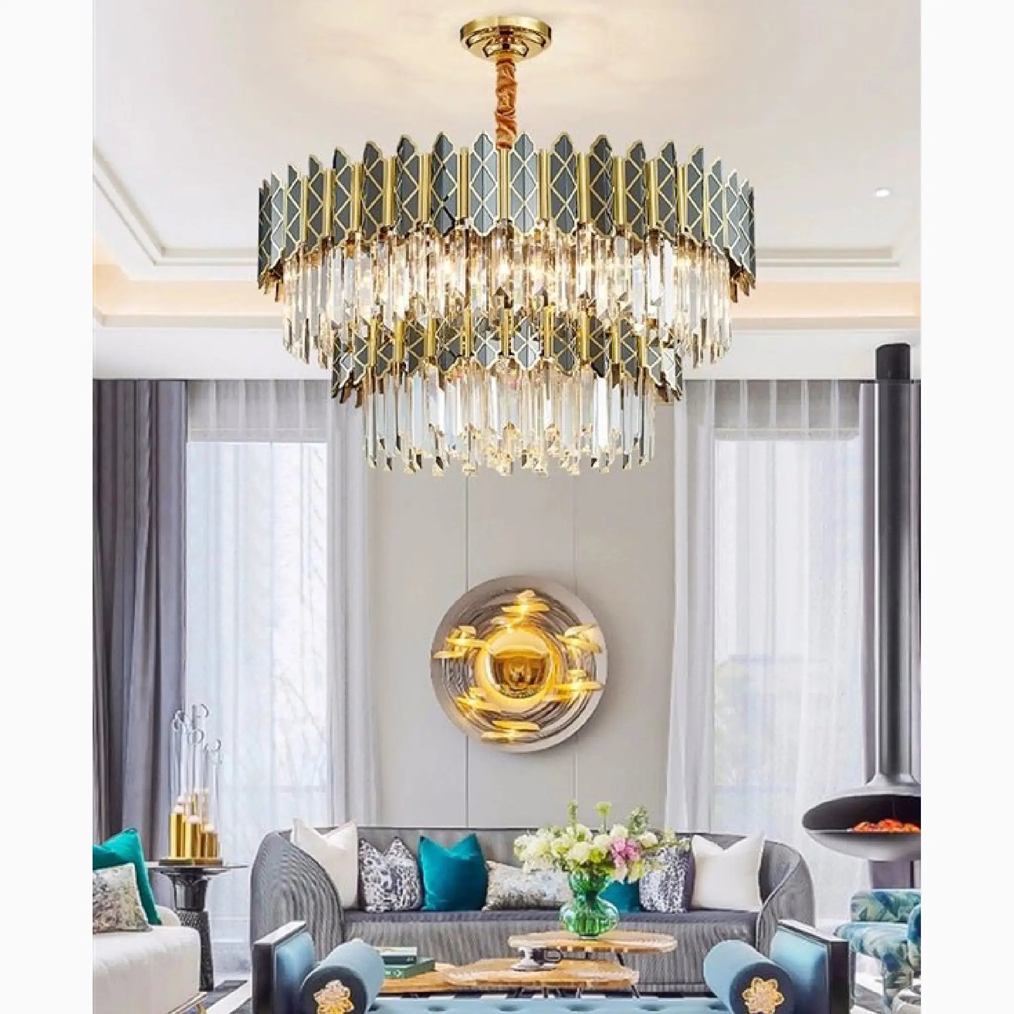 Alimena | Crystal Modern LED Chandelier For Living Room