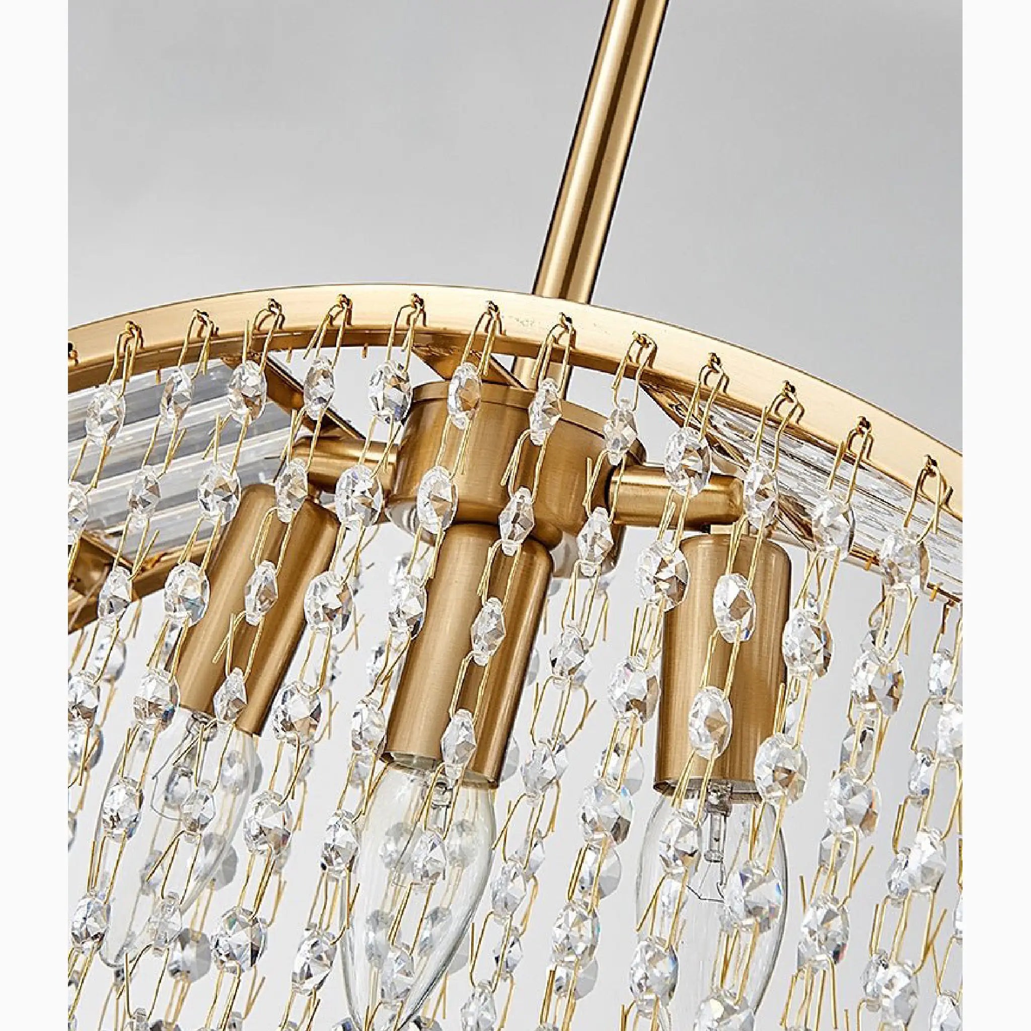 Aliminusa | Round Gold Creative Loft Crystal Chandelier For Living Room