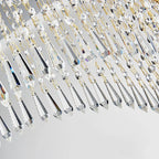 Aliminusa | Round Gold Creative Loft Crystal Chandelier For Living Room