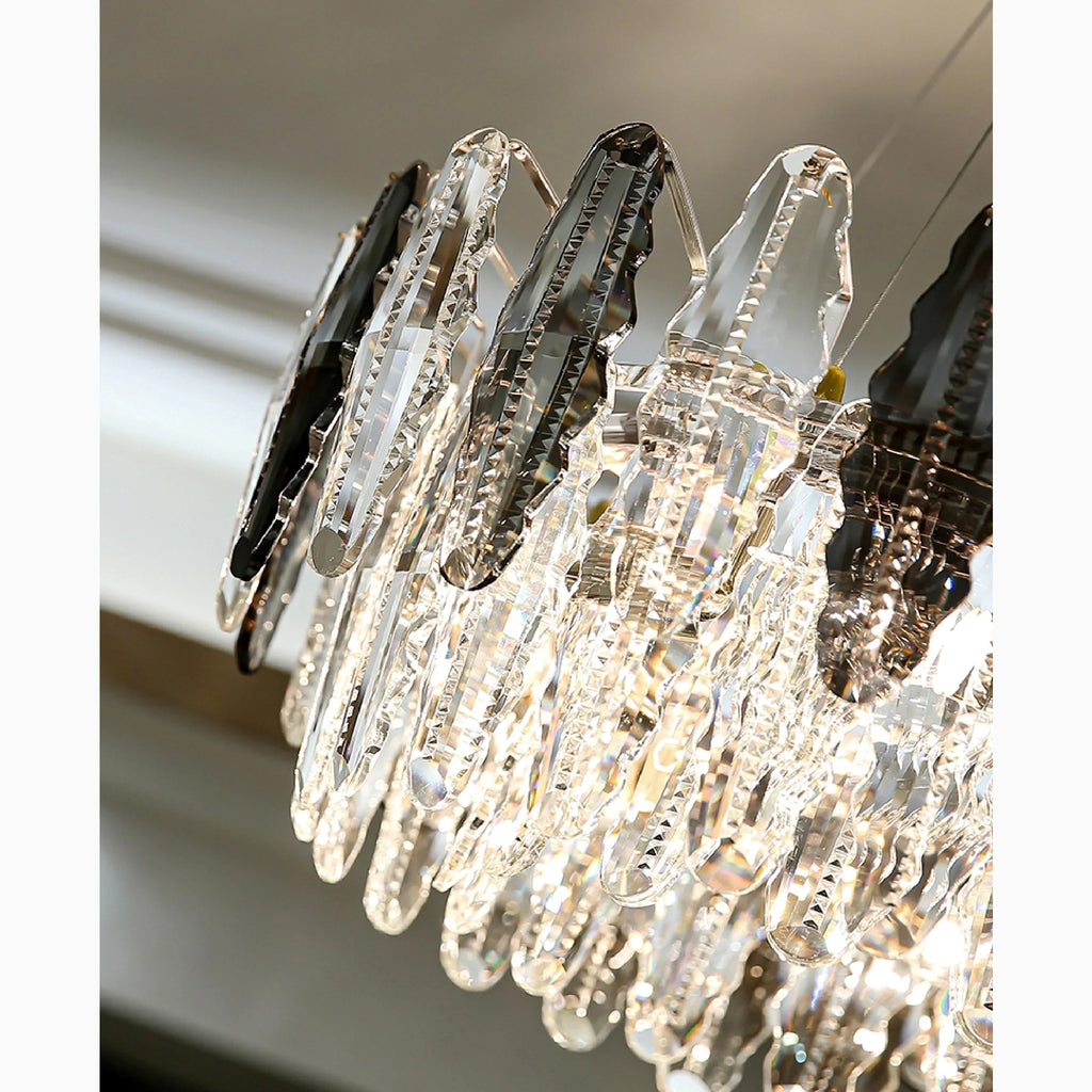 Alme | Elegant Luxury Gold Crystal Shine Chandelier