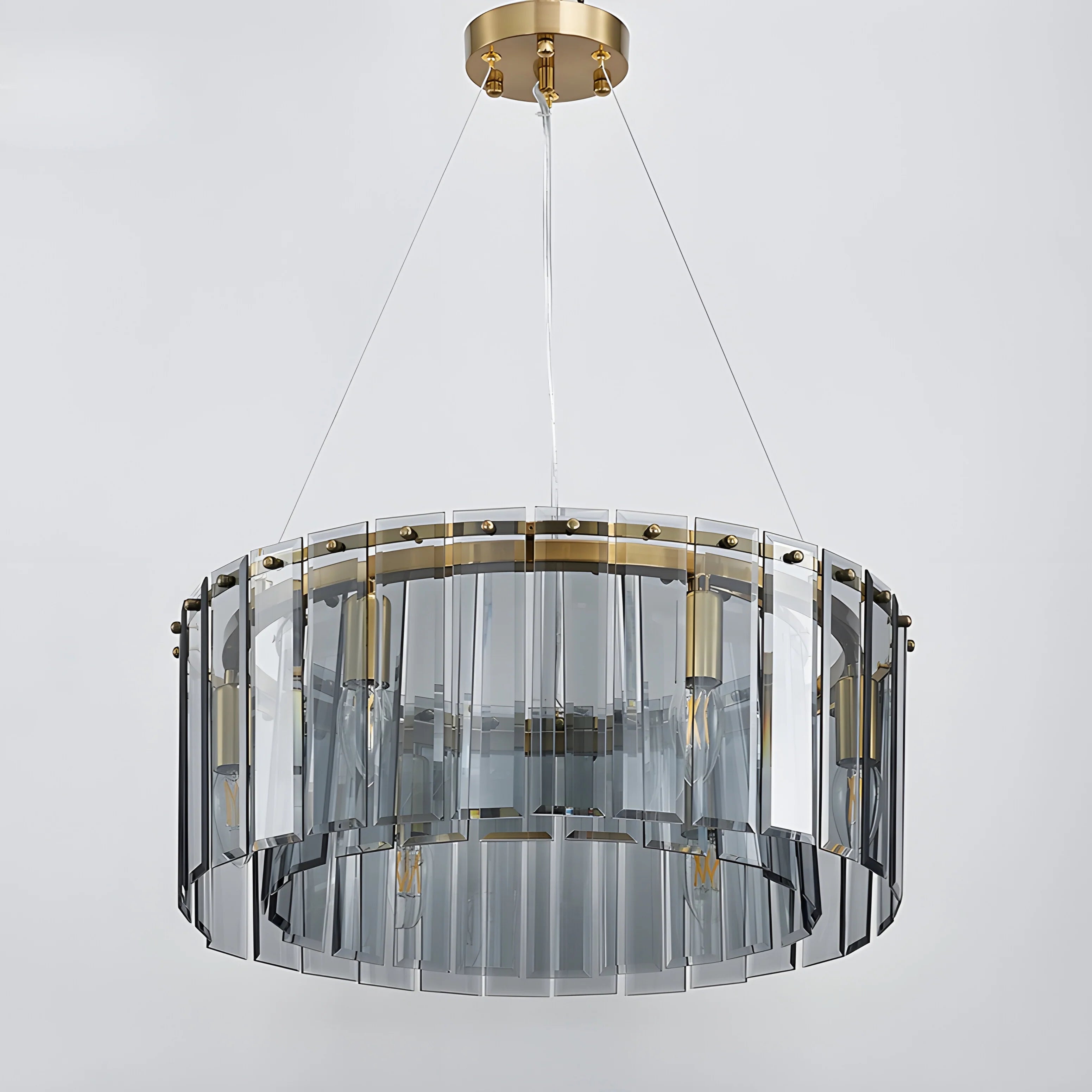 Altavilla Monferrato | Modern Home Decor Drum Hanging Chandelier for Dining Room
