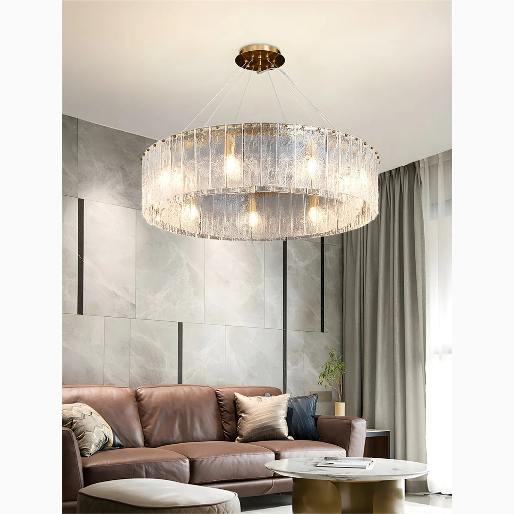 Altavilla Monferrato | Modern Home Decor Drum Hanging Chandelier for Dining Room