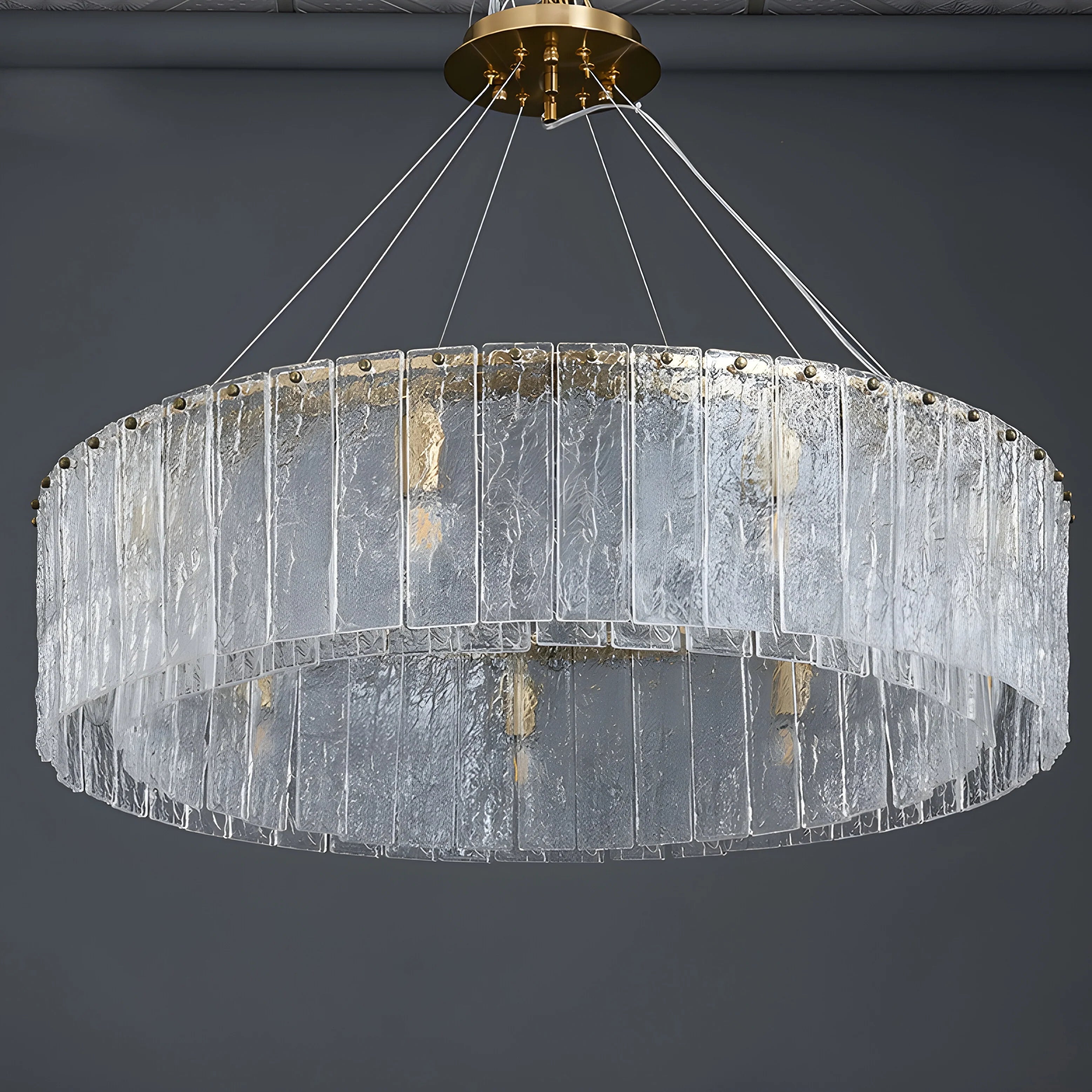 Altavilla Monferrato | Modern Home Decor Drum Hanging Chandelier for Dining Room