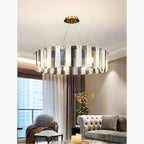 Altavilla Monferrato | Modern Home Decor Drum Hanging Chandelier for Dining Room