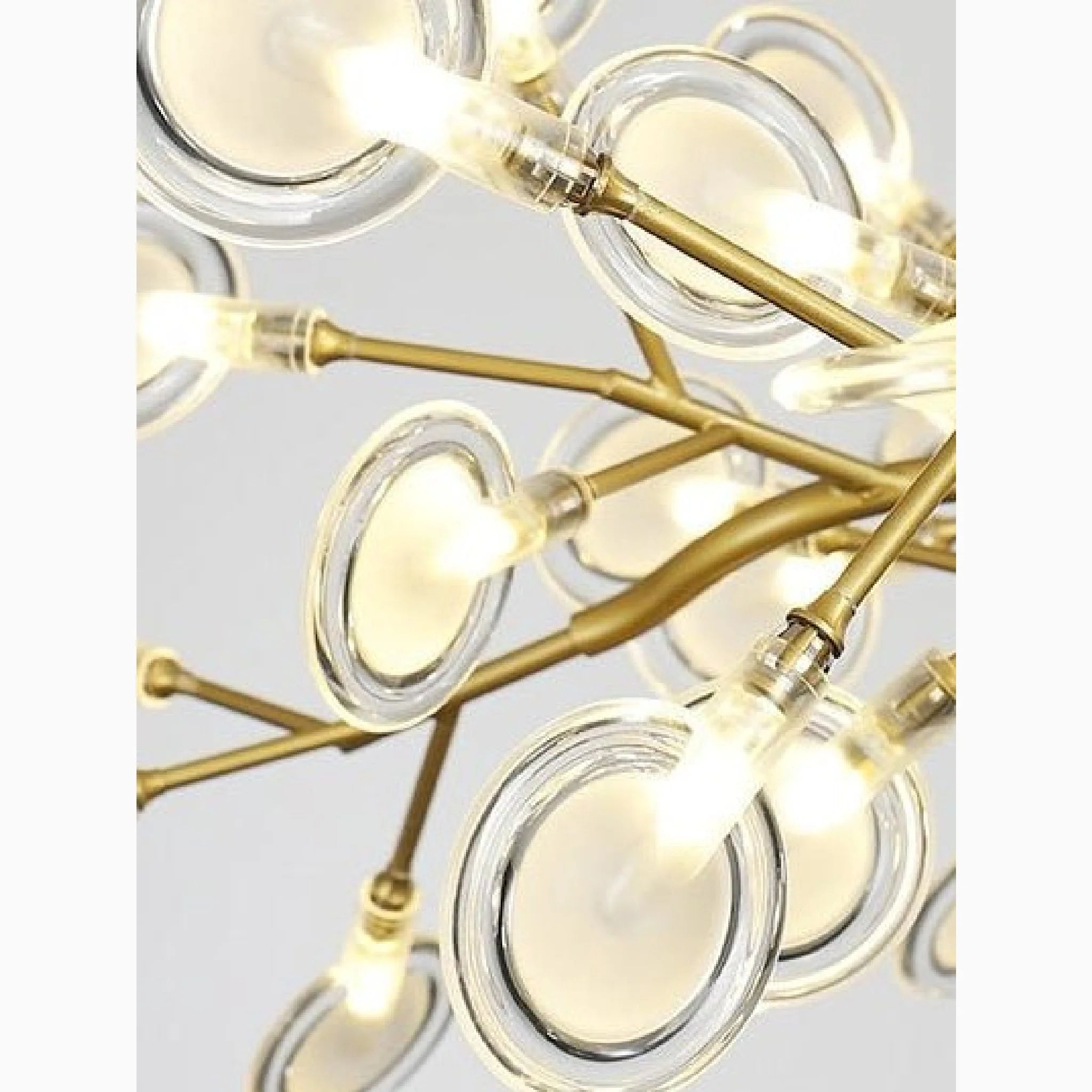 Altavilla Vicentina | Gold/Black Nordic Design Flower LED Chandelier