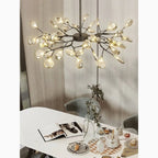 Altavilla Vicentina | Gold/Black Nordic Design Flower LED Chandelier