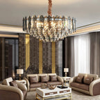 Altendorf | Chrome Crystal Round Chandelier for Living room