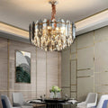 Altendorf | Chrome Crystal Round Chandelier for Living room