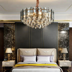 Altendorf | Chrome Crystal Round Chandelier for Living room