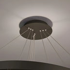 Altidona | Black Rings Modern Crystal Creative Luxury Hanging Led Chandelier