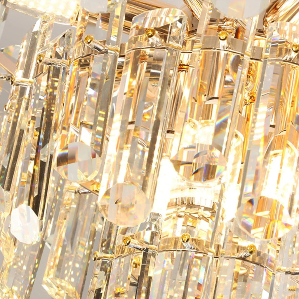 Amriswil | Contemporary Smoky Gray Chandelier for Living Room