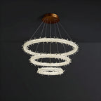 Andenne | Modern Ring Crystal Chandelier for Living Room