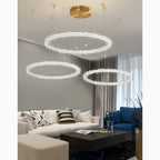 Andenne | Modern Ring Crystal Chandelier for Living Room